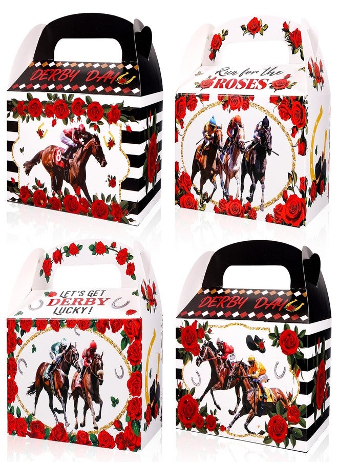 هواف مجموعة علب حلوى سباق الخيل كنتاكي ديربي من هاوف، 12 قطعة، علب هدايا يوم الديربي، علب هدايا سباق الخيل، لوازم تزيين حفلات سباق الخيل، علبة هدايا سباق الديربي - Image 1